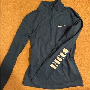 Nike Navy Quarter-Zip Top